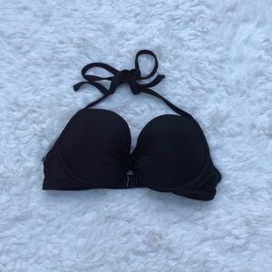Aerie Black Padded Underwire Swimsuit Top